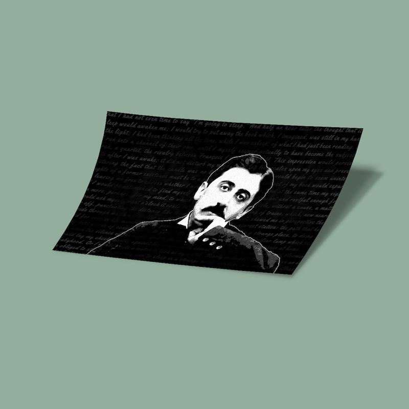 کارت استیکر مارسل پروست- Marcel Proust