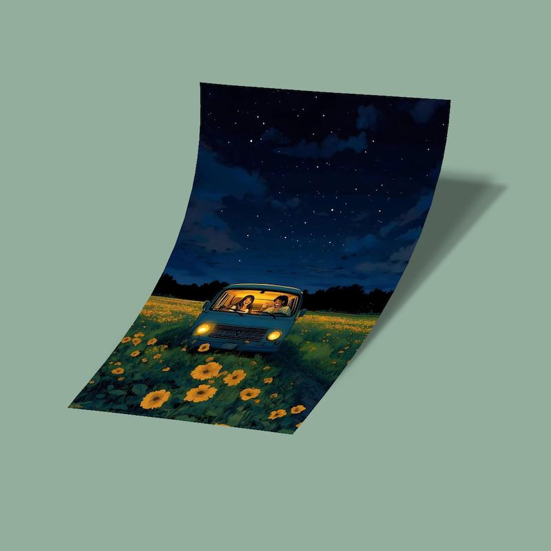 کارت استیکر cute camp