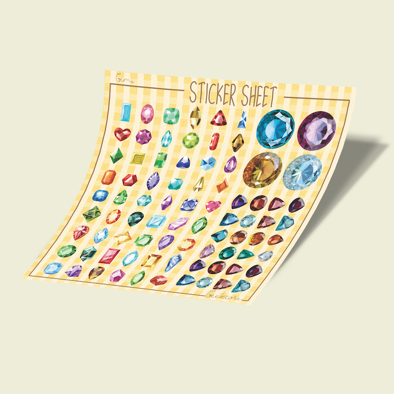 استیکر بولت ژورنال Gems