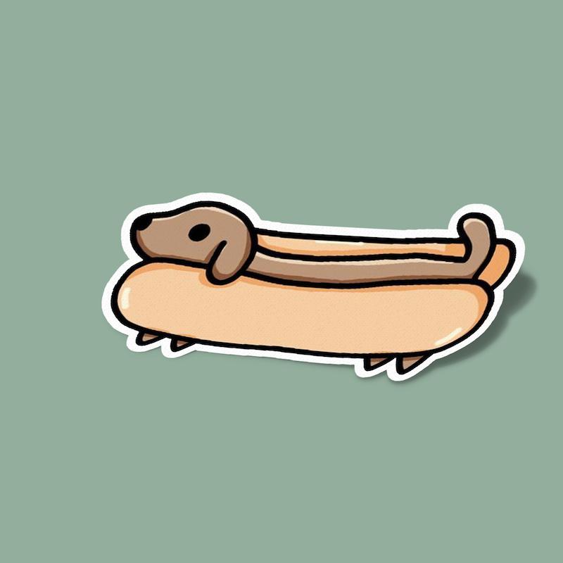 استیکر هات داگ Hot Dog فست فود