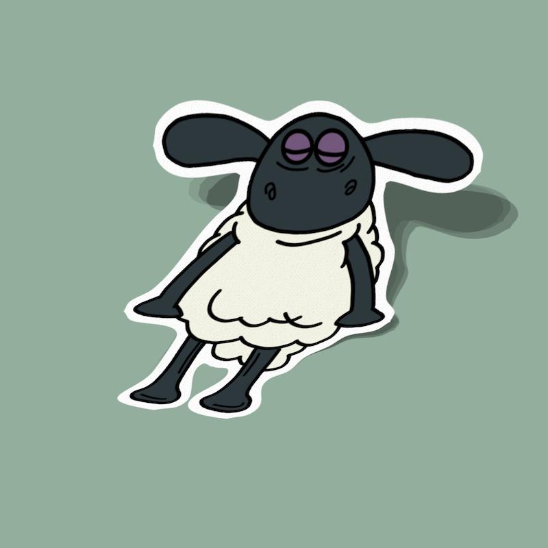 استیکر بره‌ی کارتونی تیمی Timmy Time
