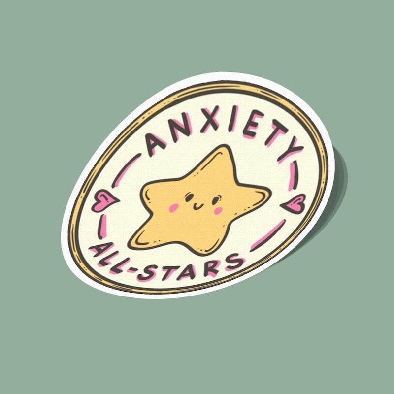 استیکر ستاره‌های اضطراب Anxiety All Stars