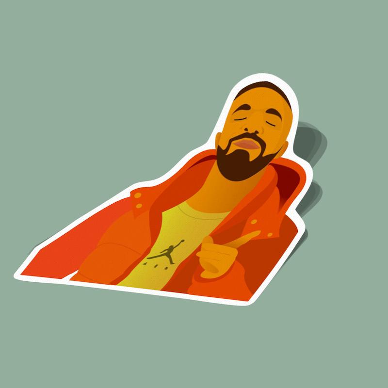 استیکر دریک Drake میم