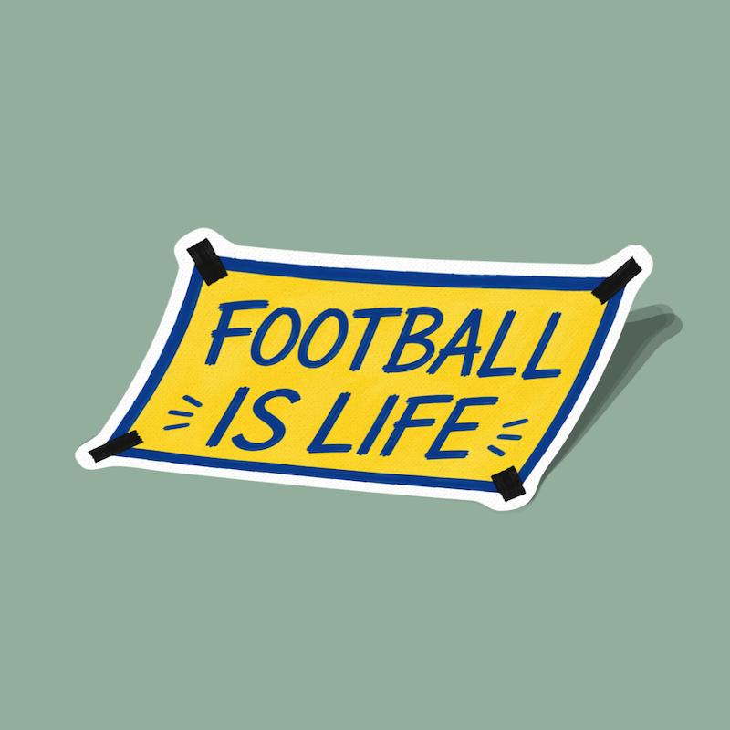 استیکر فوتبال زندگیه تد لاسو Football Is Life Ted Lasso
