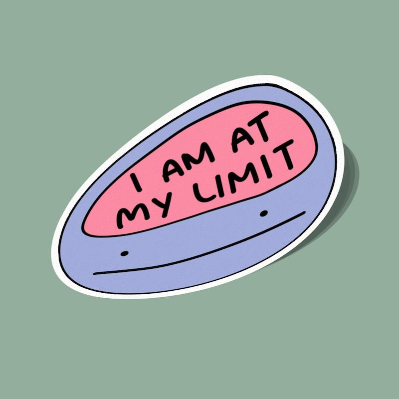 استیکر به آخر خطم رسیدم I Am at My Limit