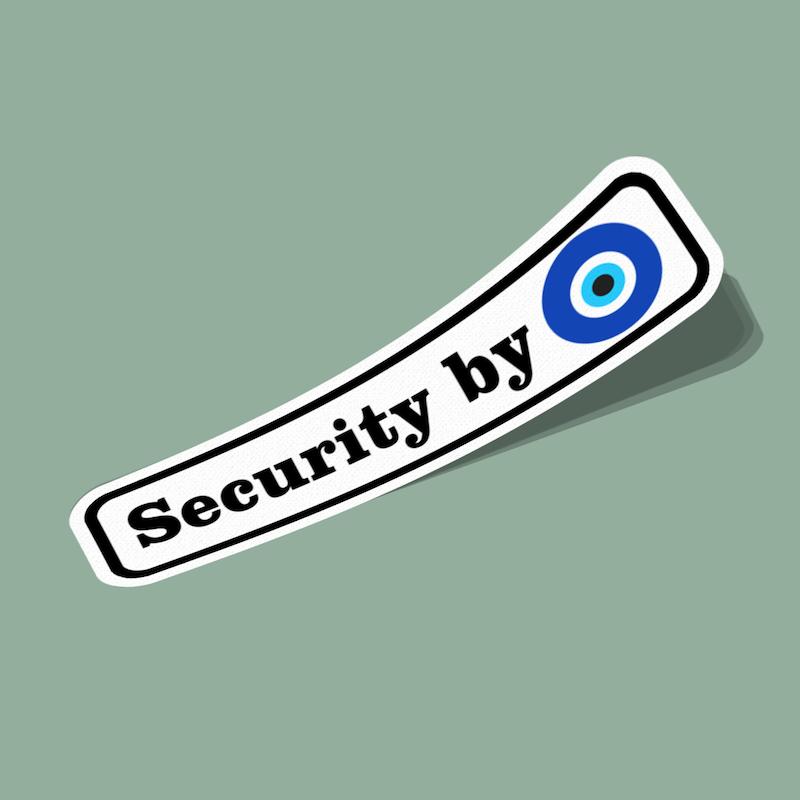 استیکر امنیت با چشم‌زخم Security by Evil Eye