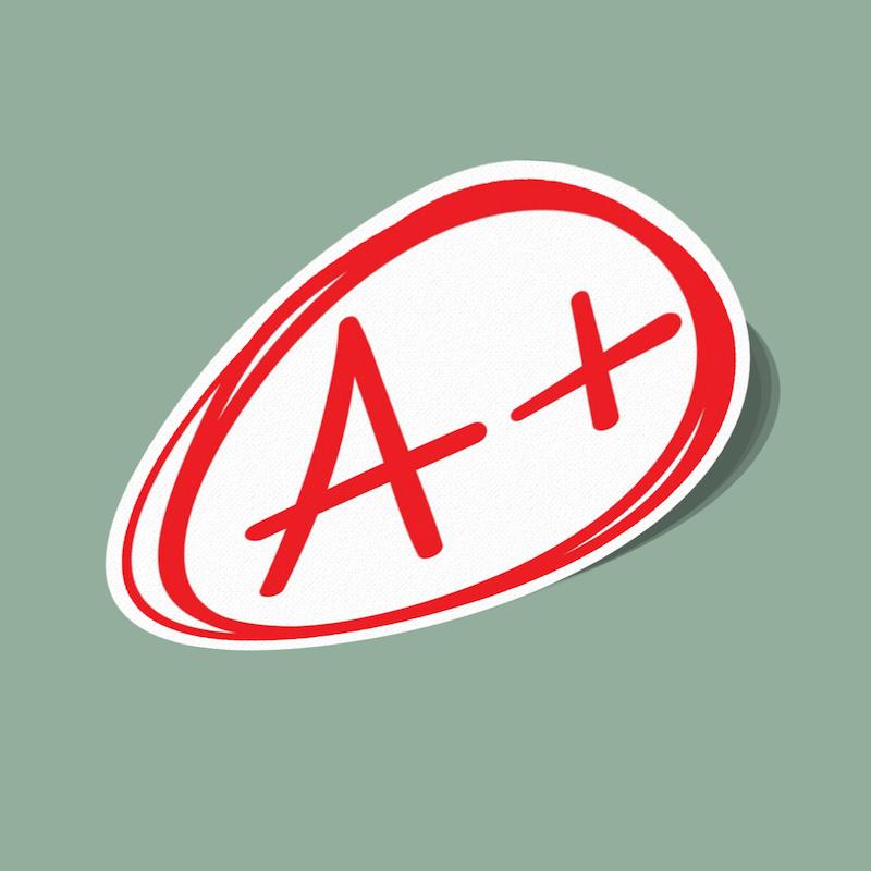 استیکر نمره A+ گروه خونی A+