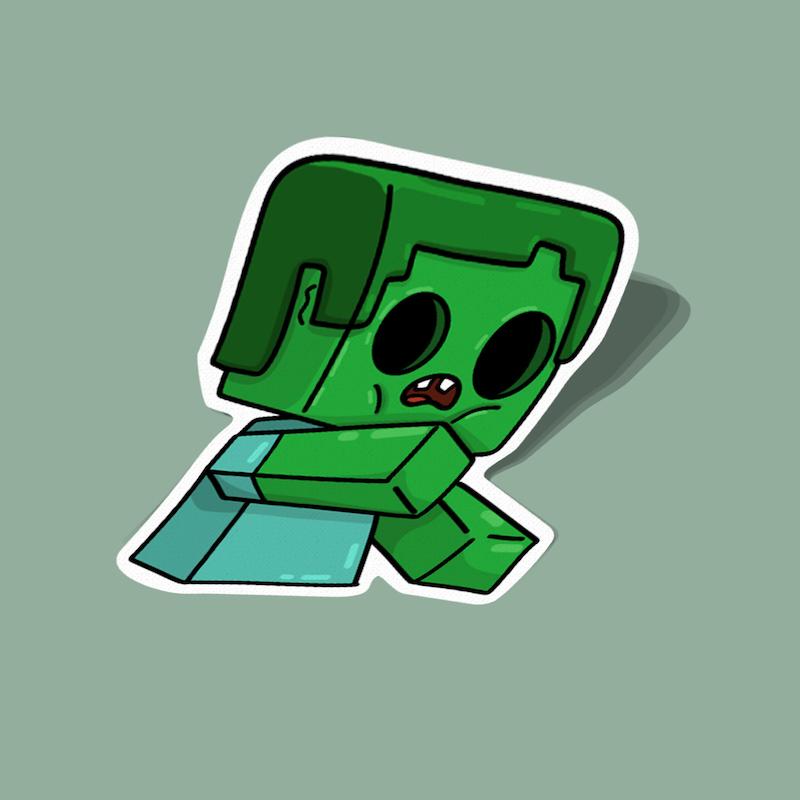 استیکر کریپر Creeper ماینکرفت