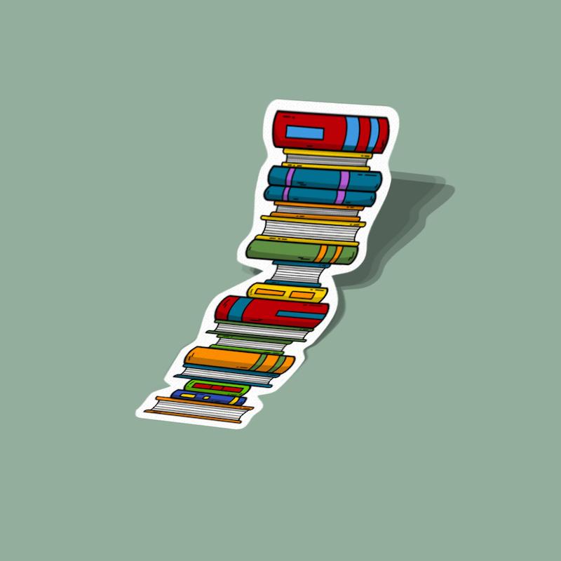 استیکر پشته‌ی کتاب