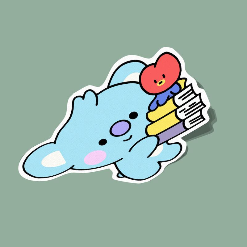 استیکر کویا BT21 کوآلای آبی BTS
