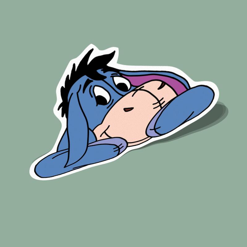استیکر ایور Eeyore وینی پو