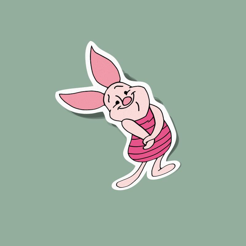 استیکر پیگلت Piglet وینی پو