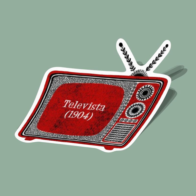 استیکر تلویزیون قدیمی Televista