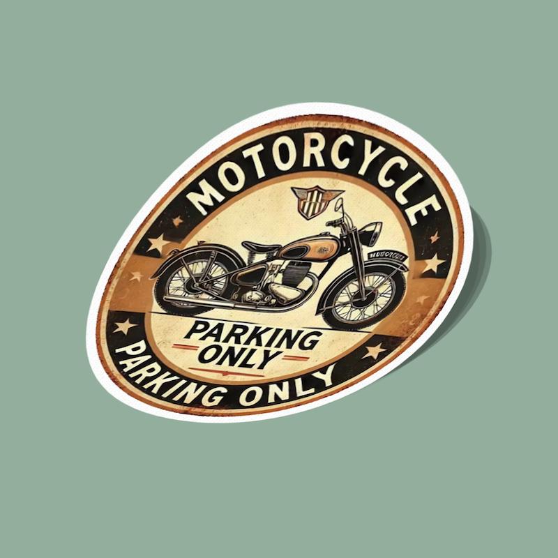 استیکر عقرب موتور پارکینگ Motorcycle Parking Only