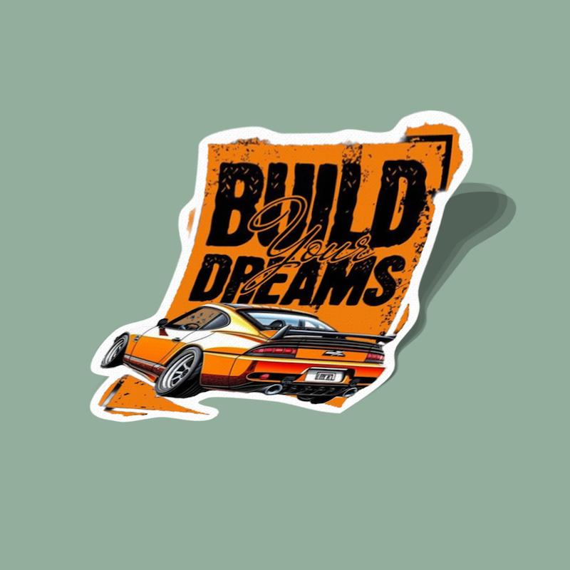 استیکر شن‌زار بیلد یور دریمز Build Your Dreams