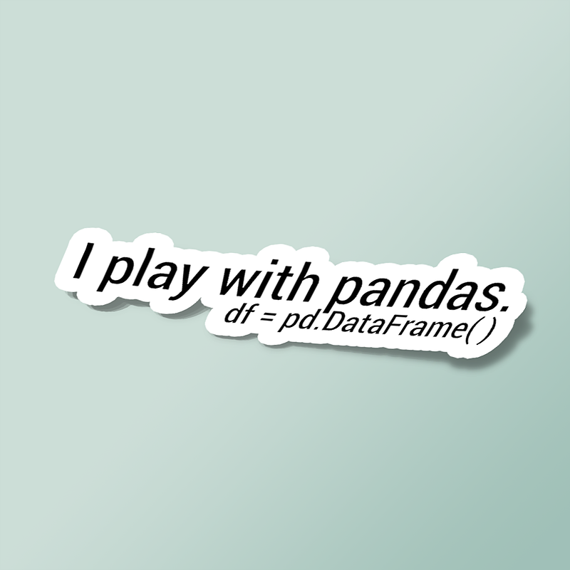 استیکر Panda of Python