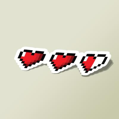 استیکر Mario hearts
