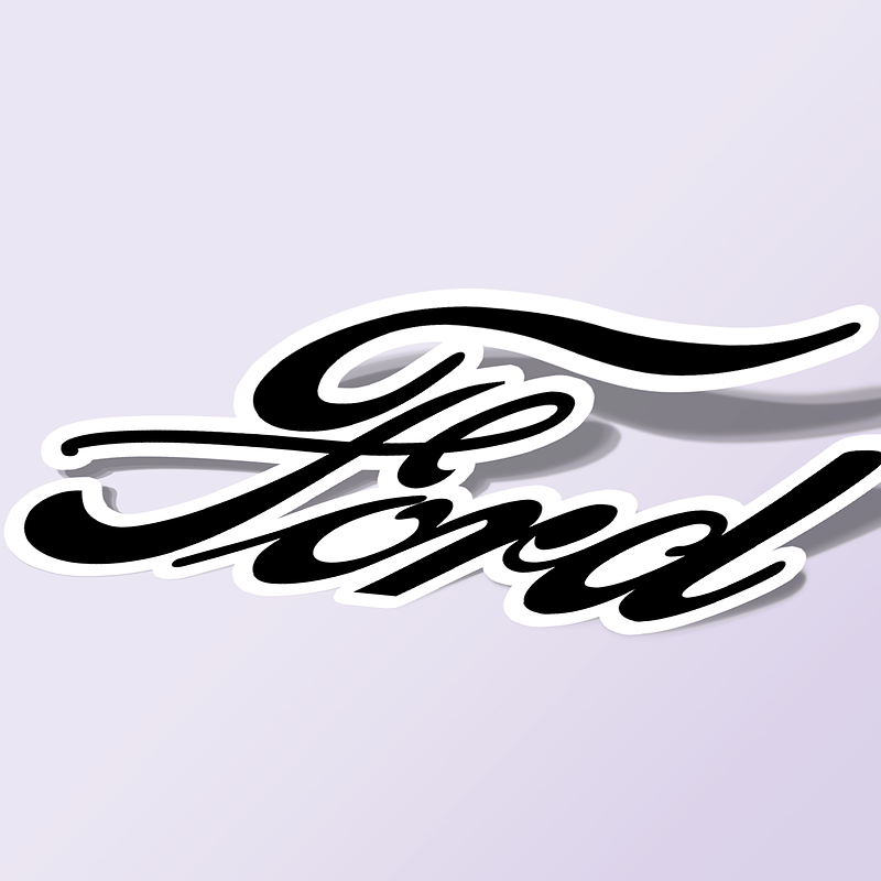 استیکر Ford-text-logo-black