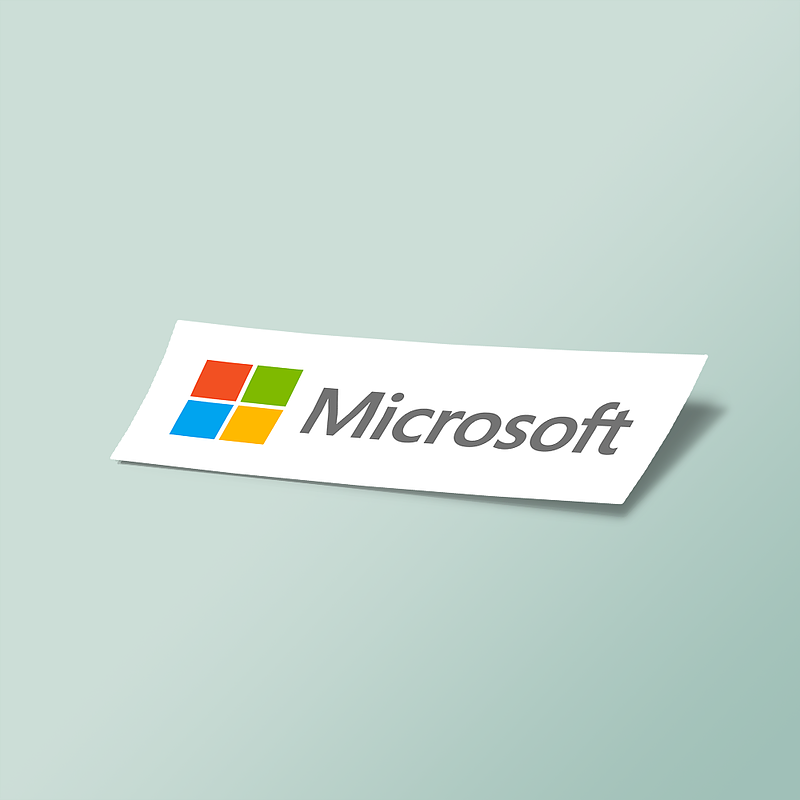 استیکر Microsoft logo