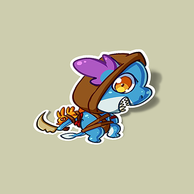 استیکر Slark Chibi