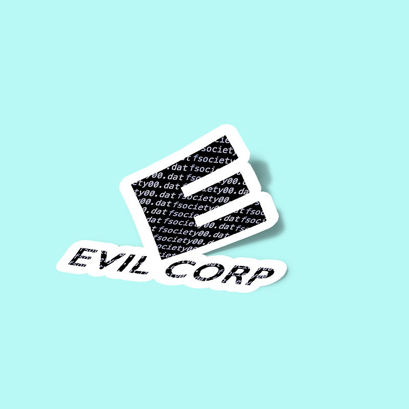 استیکر EVIL CORP