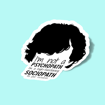 استیکر sherlock im not psycho