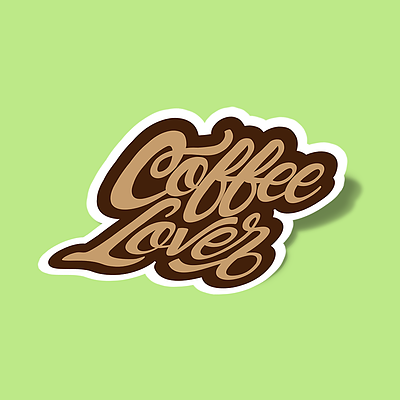 استیکر coffee lover