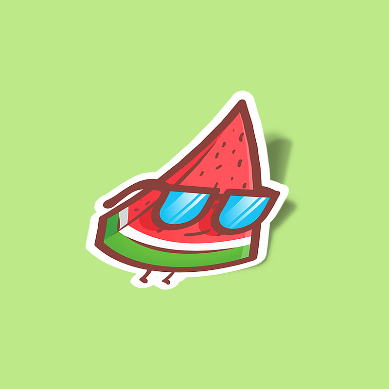 استیکر cool watermelon