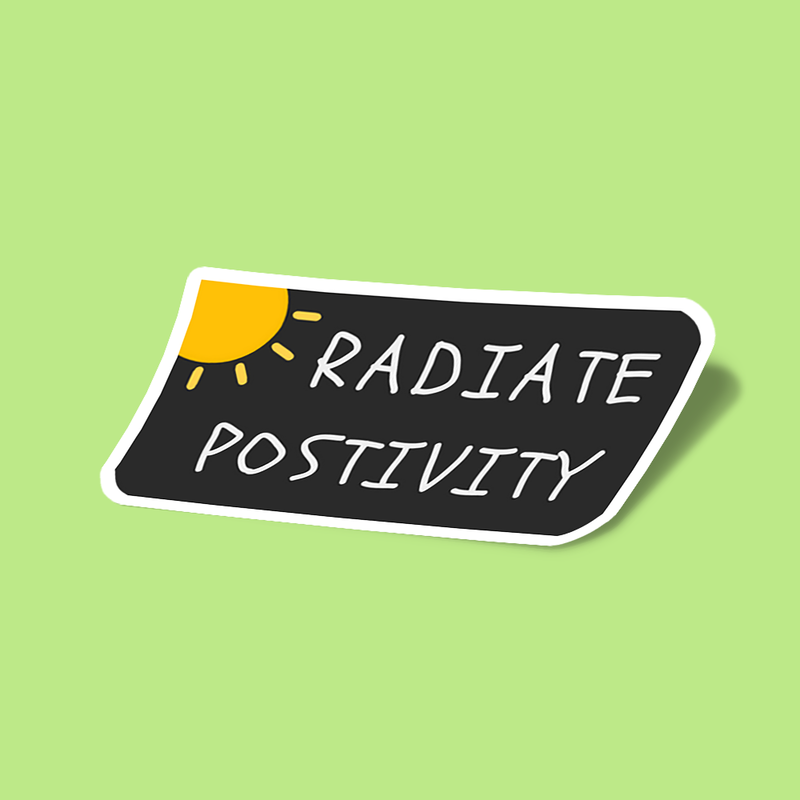 استیکر radiate positivity