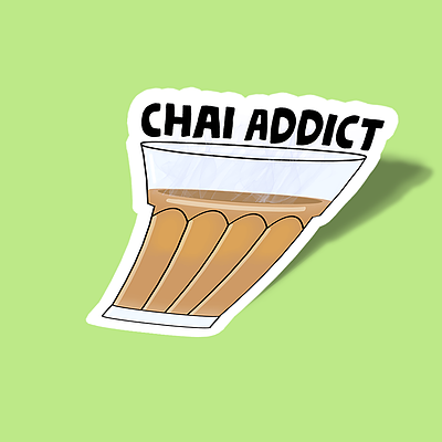 استیکر chai-addict