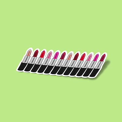 استیکر !Lipstick Junkie