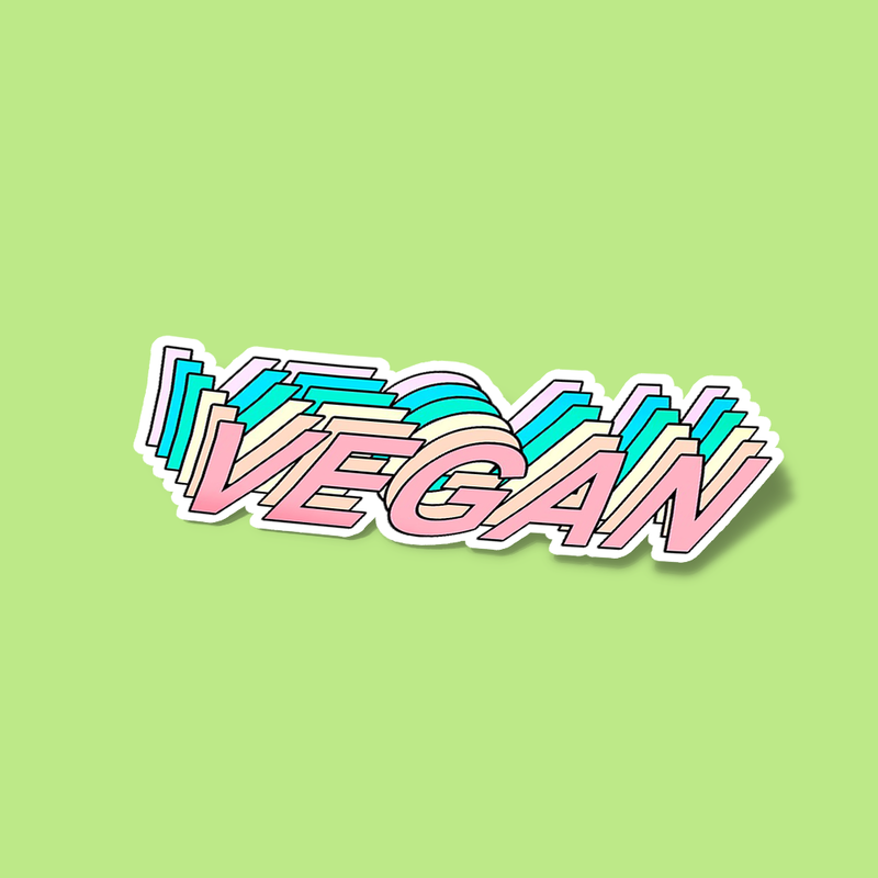 استیکر Vegan &amp; proud