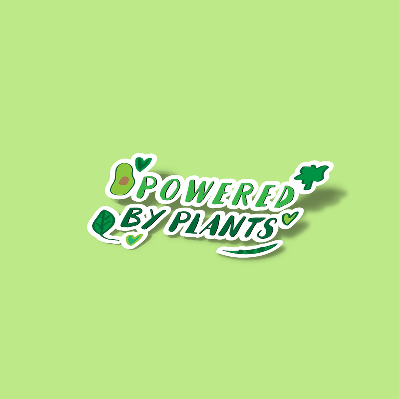 استیکر Powered by plants