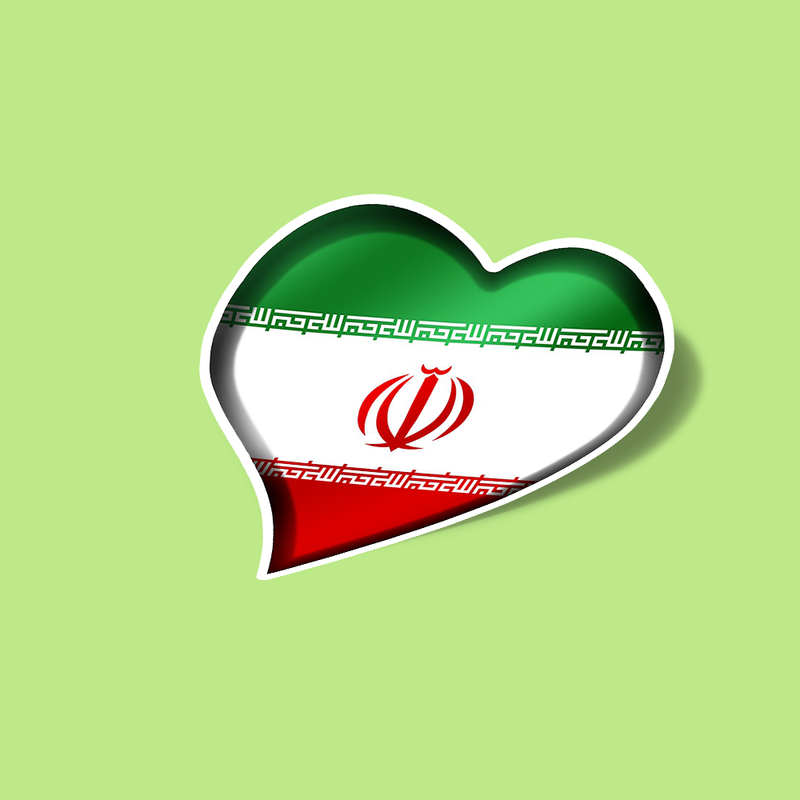 استیکر Iranian Flag