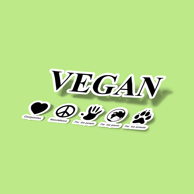استیکر Go Vegan 2