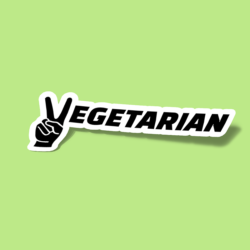 استیکر Vegetarian peace