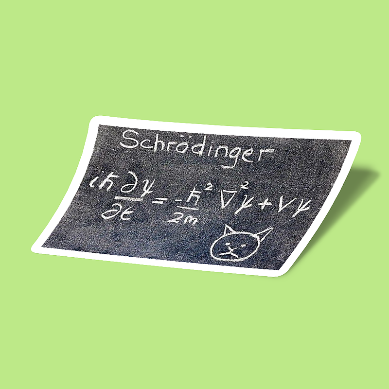 استیکر معادله شرودینگر