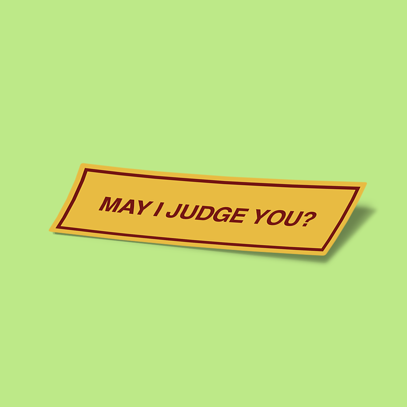 استیکر May-i-judge-you