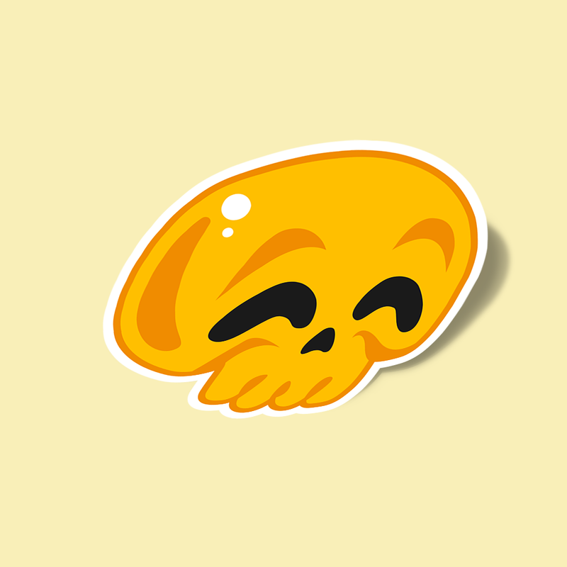 استیکر skull-emoji-happy