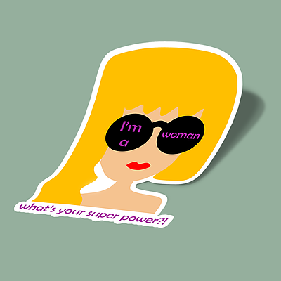 استیکر I’m a woman