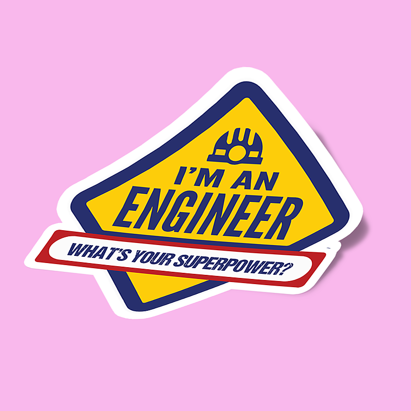 استیکر engineer superpower