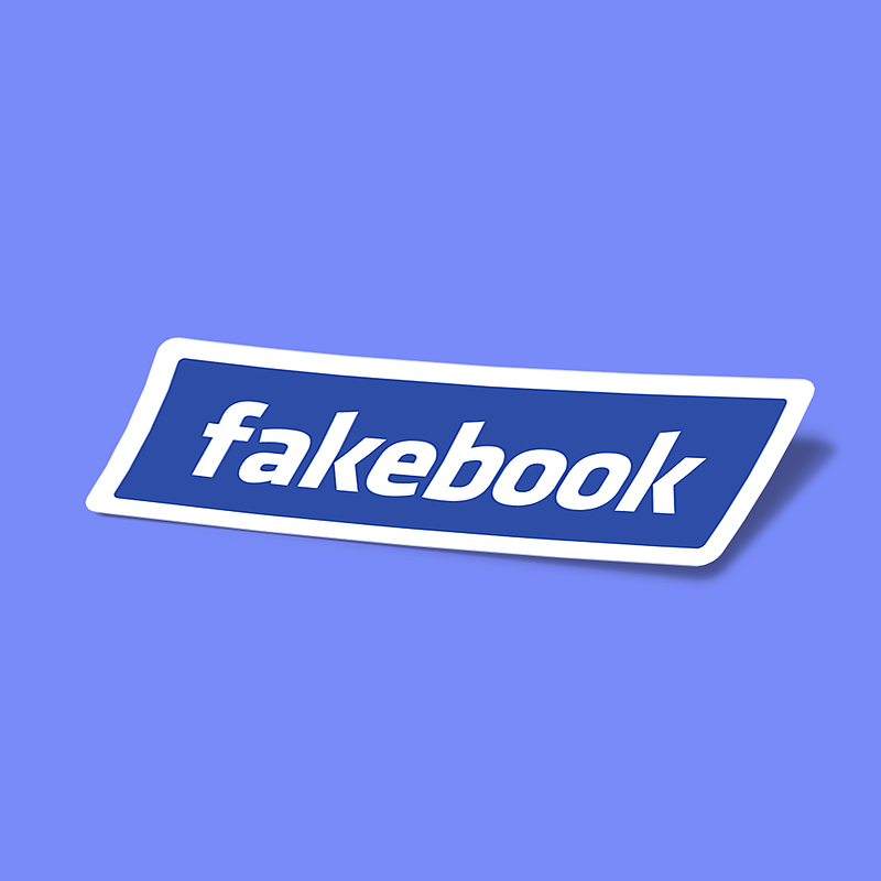 استیکر fakebook