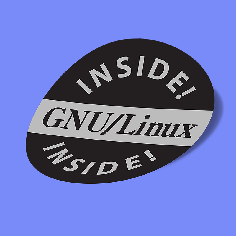 استیکر gnu linux inside