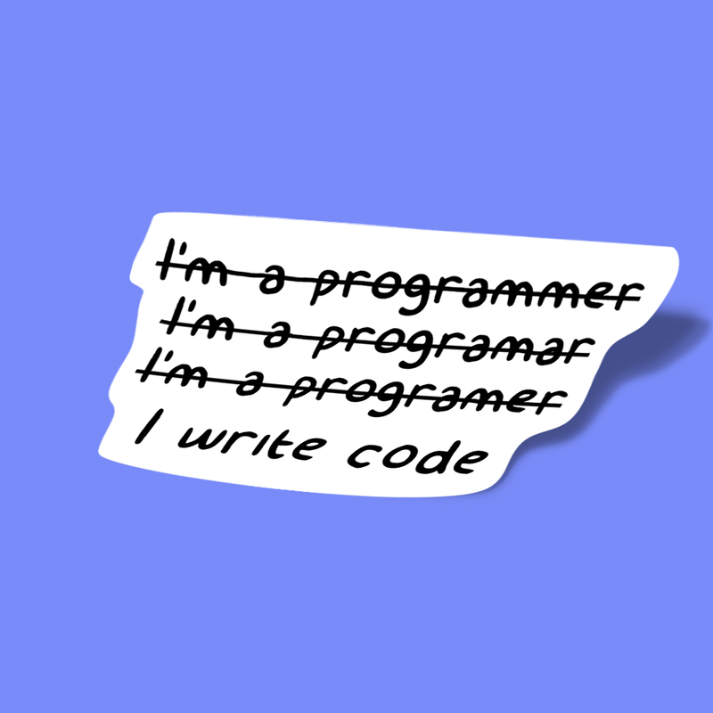 i write code
