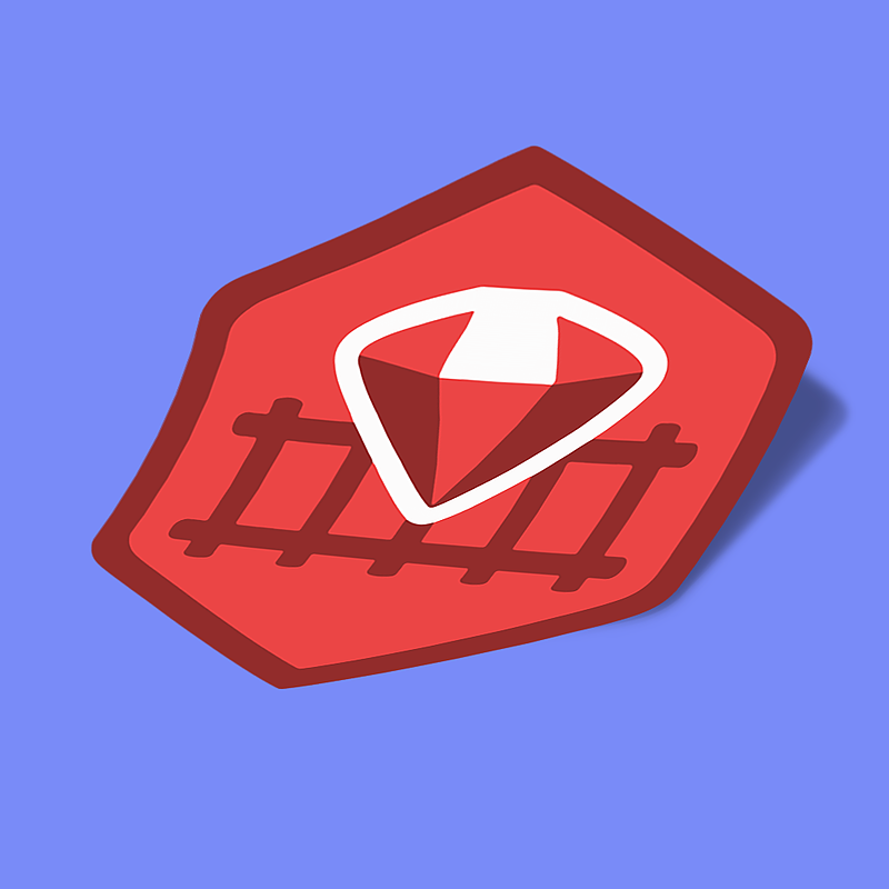 استیکر red ruby on rails