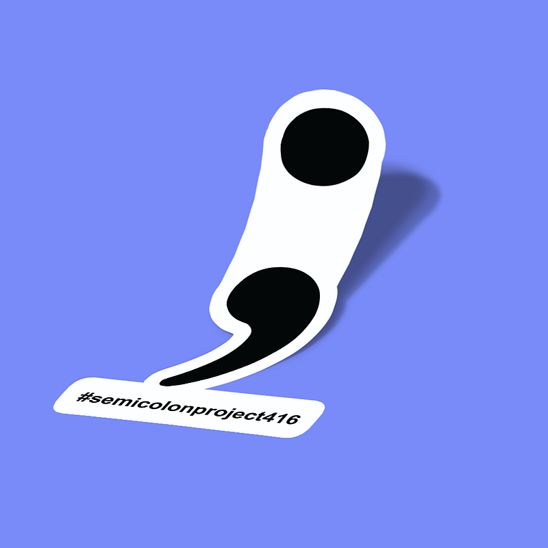 استیکر semi colon project