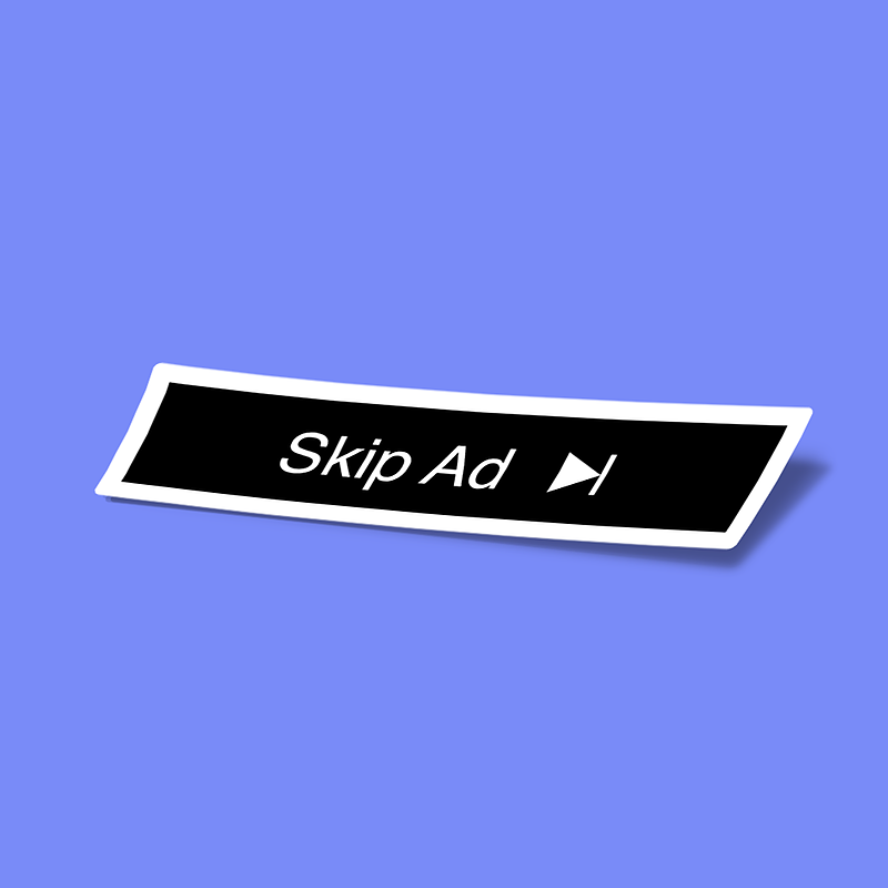 استیکر skip ad