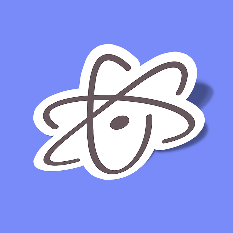 استیکر atom editor