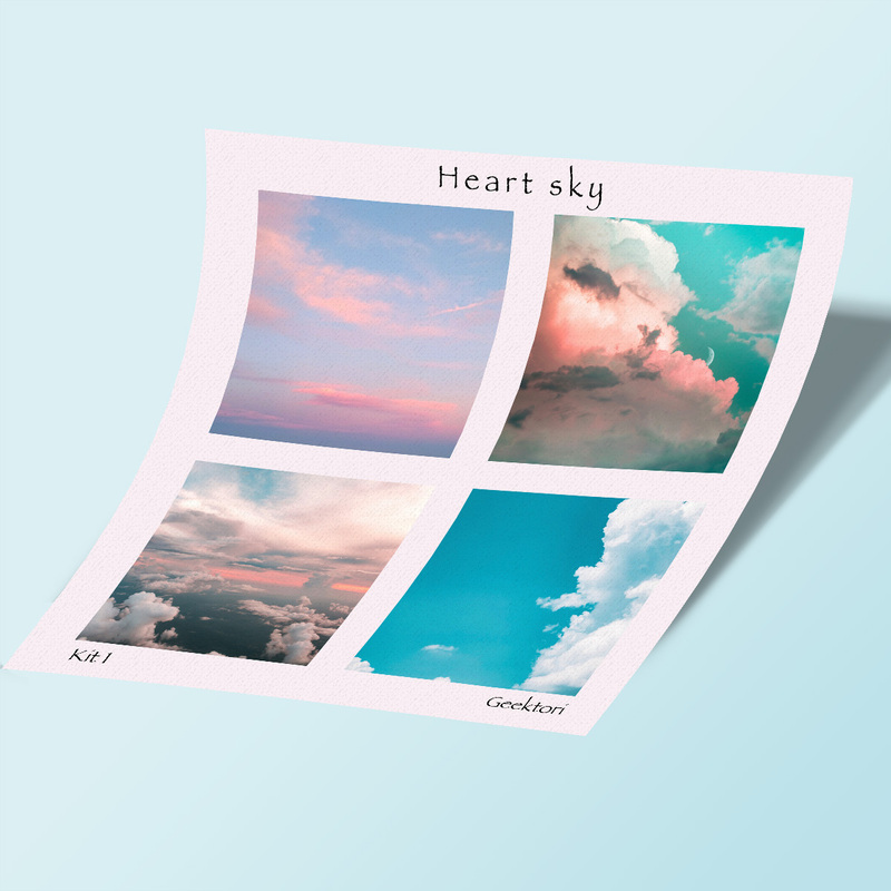 استیکر آسمانی Heart Sky Kit 1