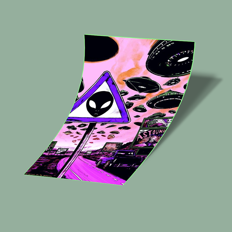 کارت استیکر Area 51